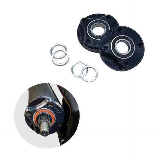 Front elastomer covers with bearings